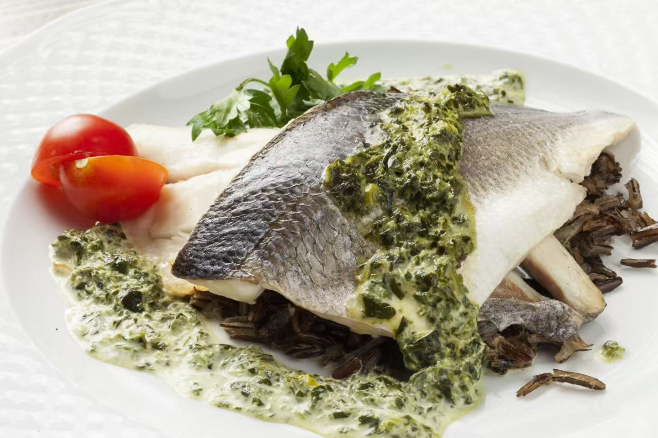 Recipes for Appetite Control - Dinner: Baked Cod with Sautéed Kale and Wild Rice 🐟🌾