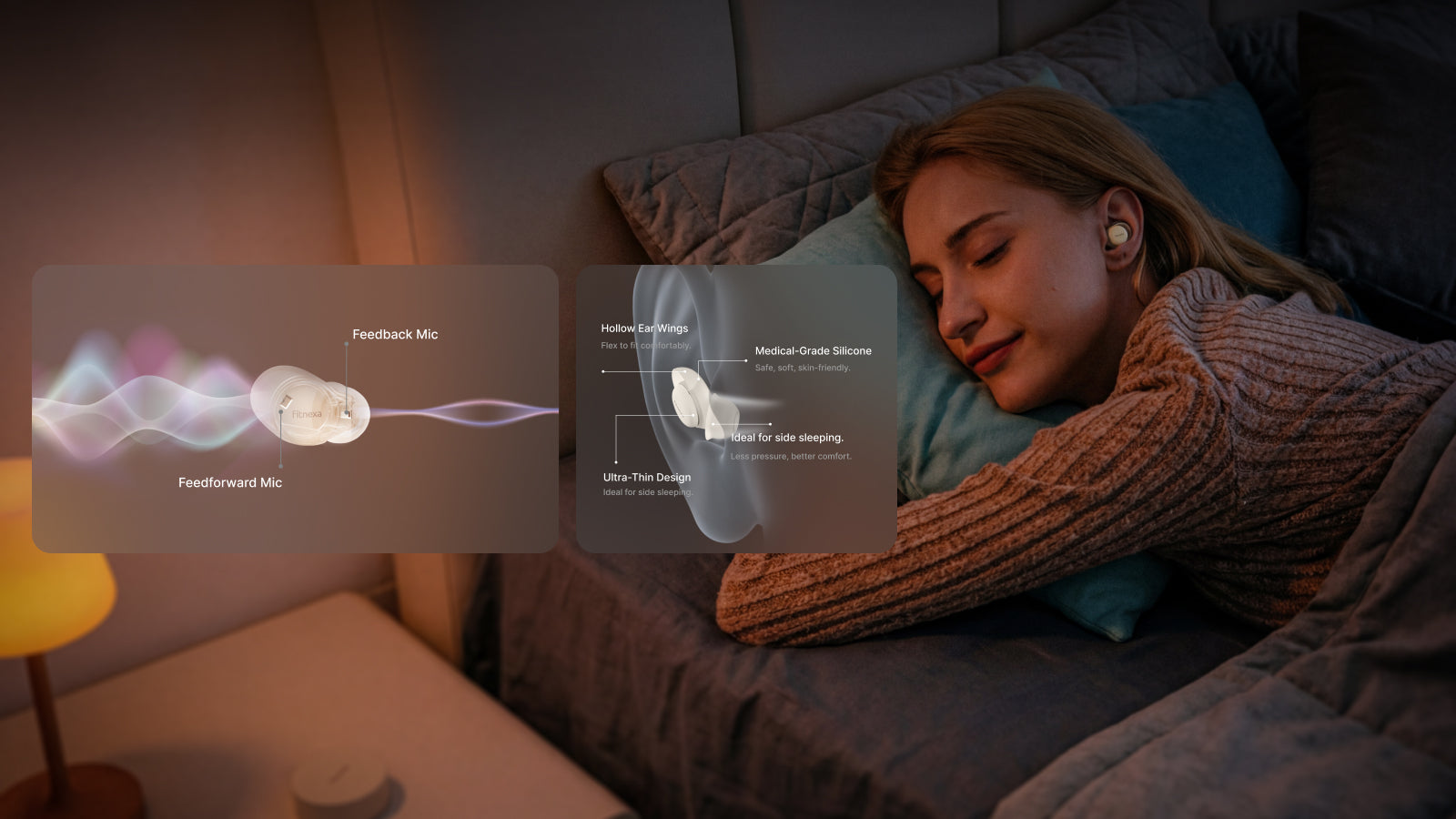 Low-profile sleep earbuds can stay comfortable through the night